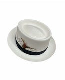 Darrahopens Fashion > Men's Fashion > Men's Hats & Caps Hand Woven Fedora Trilby Pork Pie Hat Summer Breathable Waterproof - Natural In Australia - Darrahopens