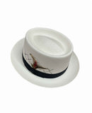 Hand Woven Fedora Trilby Pork Pie Hat Summer Breathable Waterproof - Natural In Australia - Darrahopens