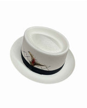 Hand Woven Fedora Trilby Pork Pie Hat Summer Breathable Waterproof - Natural In Australia - Darrahopens