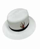 Darrahopens Fashion > Men's Fashion > Men's Hats & Caps Hand Woven Grade 8 Panama Cooler Outback Hat Summer Breathable W/ Feather-Natural In Australia - Darrahopens