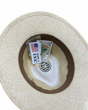 Darrahopens Fashion > Men's Fashion > Men's Hats & Caps Hand Woven Panama Cooler Hat Summer Fedora Uncrushable Waterproof - Tan - Large (7 1/3 - 7 3/8)
