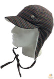 Darrahopens Fashion > Men's Fashion > Men's Hats & Caps KANGOL Plaid Supre Ushanka Sherpa Chullo Lined Hat Warm Winter Ear Trapper Flying - Army Green/Black/Red - S/M
