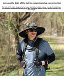 Darrahopens Fashion > Men's Fashion > Men's Hats & Caps Khaki Dual Solar Fan Hat with Rechargeable Battery - Wide Brim UPF 50+ Sun Protection Bucket Hat for Fishing & Outdoor Work