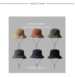 Darrahopens Fashion > Men's Fashion > Men's Hats & Caps Khaki Packable Bucket Hat Unisex Wide Brim Foldable Sun Protection Hiking Travel Cap