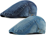 Darrahopens Fashion > Men's Fashion > Men's Hats & Caps Men's Denim Cotton Newsboy Driving Hunting Cabbie Hats