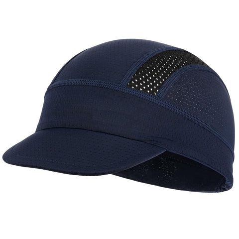 Darrahopens Fashion > Men's Fashion > Men's Hats & Caps Navy Blue Mesh Cycling Cap Under Helmet Liner Breathable Skull Cap with Flip Up Brim Sun Shade Moisture Wicking Hat for Bike Running Fits 55-60cm