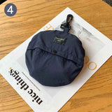Navy blue Packable Bucket Hat Unisex Wide Brim Foldable Sun Protection Hiking Travel Cap