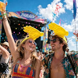 Darrahopens Fashion > Men's Fashion > Men's Hats & Caps Novelty Hand Shaped Sun Visor Hat, Funny Palm Headband UV Protection Sun Hat, Creative Photo Prop for Women Men, Portable Summer Outdoor Beach Travel Sunshade Headband, One Size Fits All