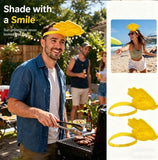 Darrahopens Fashion > Men's Fashion > Men's Hats & Caps Novelty Hand Shaped Sun Visor Hat, Funny Palm Headband UV Protection Sun Hat, Creative Photo Prop for Women Men, Portable Summer Outdoor Beach Travel Sunshade Headband, One Size Fits All