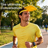 Darrahopens Fashion > Men's Fashion > Men's Hats & Caps Novelty Hand Shaped Sun Visor Hat, Funny Palm Headband UV Protection Sun Hat, Creative Photo Prop for Women Men, Portable Summer Outdoor Beach Travel Sunshade Headband, One Size Fits All