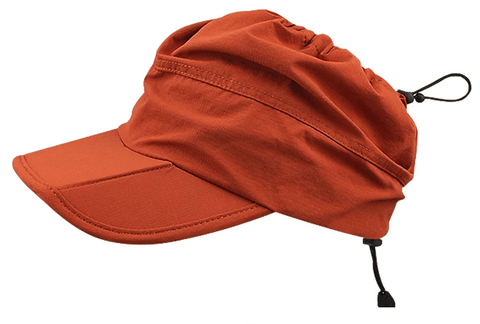 Darrahopens Fashion > Men's Fashion > Men's Hats & Caps Orange Outdoor Quick Dry Sun Hat - Foldable Visor Cap - UV Protection - 55-58cm