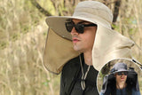 Darrahopens Fashion > Men's Fashion > Men's Hats & Caps Outdoor Wide Brim Sun Hat With 2 Solar Fans Fishing And Beach Hat With Built In Fan -Khaki