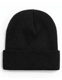 Darrahopens Fashion > Men's Fashion > Men's Hats & Caps PLAIN BEANIE Unisex Mens Womens Winter Warm Hat Ski Cap Knit One Size - Black