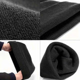 Darrahopens Fashion > Men's Fashion > Men's Hats & Caps Plain Knit Beanie Hat, Unisex Winter Warm Ski Cap, One Size, Black
