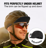 Darrahopens Fashion > Men's Fashion > Men's Hats & Caps Red Mesh Cycling Cap Under Helmet Liner Breathable Skull Cap with Flip Up Brim Sun Shade Moisture Wicking Hat for Bike Running Fits 55-60cm