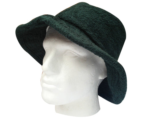 Darrahopens Fashion > Men's Fashion > Men's Hats & Caps Terry Towelling BUCKET HAT Daggy Fishing Camping Lad Cap Retro  100% COTTON - Bottle Green - X-Large
