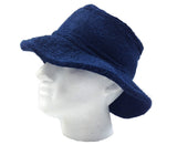 Darrahopens Fashion > Men's Fashion > Men's Hats & Caps Terry Towelling BUCKET HAT Daggy Fishing Camping Lad Cap Retro  100% COTTON - Navy - Small