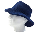 Darrahopens Fashion > Men's Fashion > Men's Hats & Caps Terry Towelling BUCKET HAT Daggy Fishing Camping Lad Cap Retro  100% COTTON - Navy - Small