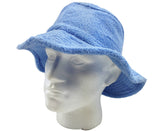 Darrahopens Fashion > Men's Fashion > Men's Hats & Caps Terry Towelling BUCKET HAT Daggy Fishing Camping Lad Cap Retro  100% COTTON - Sky Blue - XXL