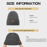 Darrahopens Fashion > Men's Fashion > Men's Hats & Caps Unisex dark gray warm knitted winter hat, fleece lining, soft and warm, ski hat, narrow brim, suitable for cold weather. In Australia - Darrahopens