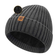 Darrahopens Fashion > Men's Fashion > Men's Hats & Caps Unisex dark gray warm knitted winter hat, fleece lining, soft and warm, ski hat, narrow brim, suitable for cold weather. In Australia - Darrahopens