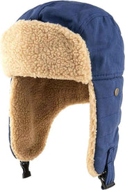 Darrahopens Fashion > Men's Fashion > Men's Hats & Caps Winter Aviator Hat Thickened Cotton with Earmuffs Navy Blue, One Size In Australia - Darrahopens