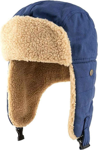 Darrahopens Fashion > Men's Fashion > Men's Hats & Caps Winter Aviator Hat Thickened Cotton with Earmuffs Navy Blue, One Size In Australia - Darrahopens