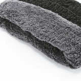 Darrahopens Fashion > Men's Fashion > Men's Hats & Caps Winter Knitted Hat Men Women Warm Thick Beanie Fleece Ski Cap Outdoor Thermal