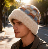 Darrahopens Fashion > Men's Fashion > Men's Hats & Caps Winter Warm Knitted Hat - With Fleece Lining - Unisex - Suitable for Cold Weather（Beige）