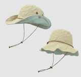 Darrahopens Fashion > Men's Fashion > Men's Hats & Caps Yellow Wide Brim Outdoor Cowboy Sun Hat - Adjustable & Breathable for Hiking, Fishing, and Camping