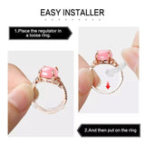 Darrahopens Fashion > Men's Fashion > Men's Jewellery 12PCS Ring Size Adjuster Set Invisible Plastic Resizer for Loose Rings Comfort Fit