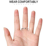 Darrahopens Fashion > Men's Fashion > Men's Jewellery 12PCS Ring Size Adjuster Set Invisible Plastic Resizer for Loose Rings Comfort Fit