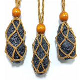 Darrahopens Fashion > Men's Fashion > Men's Jewellery L Size Empty Stone Holder Necklace Crystal Quartz Gemstone Cage Rope Cord Pendant DIY - Brown