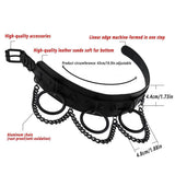 Darrahopens Fashion > Men's Fashion > Men's Jewellery PU Leather Collar Necklace Lock Chain Necklace for Women Fashion Neck Sleeve