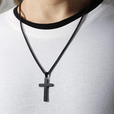 Darrahopens Fashion > Men's Fashion > Men's Jewellery Stainless Steel Cross Pendant Men Women Chain Necklace Religious Jewelry Au
