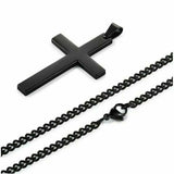 Darrahopens Fashion > Men's Fashion > Men's Jewellery Stainless Steel Cross Pendant Men Women Chain Necklace Religious Jewelry Au