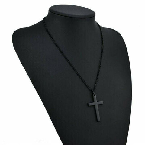 Darrahopens Fashion > Men's Fashion > Men's Jewellery Stainless Steel Cross Pendant Men Women Chain Necklace Religious Jewelry Au