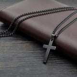 Darrahopens Fashion > Men's Fashion > Men's Jewellery Stainless Steel Cross Pendant Men Women Chain Necklace Religious Jewelry Au