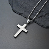 Darrahopens Fashion > Men's Fashion > Men's Jewellery Titanium Steel Cross Necklace: Eternal Faith, Timeless Quality.golden