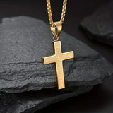 Darrahopens Fashion > Men's Fashion > Men's Jewellery Titanium Steel Cross Necklace: Eternal Faith, Timeless Quality.golden