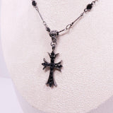 Darrahopens Fashion > Men's Fashion > Men's Jewellery Women Fashion Double Layer Cross Pendant Necklace Retro Casual Sweater Chain