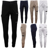 Darrahopens Fashion > Men's Fashion > Men's Pants & Chinos Men's Cargo Cotton Drill Work Pants UPF 50+ 13 Pockets Tradies Workwear Trousers, Black, 32