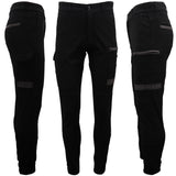 Darrahopens Fashion > Men's Fashion > Men's Pants & Chinos Men's Cargo Cotton Drill Work Pants UPF 50+ 13 Pockets Tradies Workwear Trousers, Black, 32