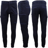 Darrahopens Fashion > Men's Fashion > Men's Pants & Chinos Men's Cargo Cotton Drill Work Pants UPF 50+ 13 Pockets Tradies Workwear Trousers, Black, 32