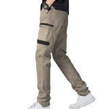Darrahopens Fashion > Men's Fashion > Men's Pants & Chinos Men's Cotton Drill Cargo Work Pants UPF 50+ 13 Pockets Tradies Workwear Trousers, Khaki, 32