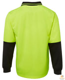 Darrahopens Fashion > Men's Fashion > Men's Shirts HI VIS LONG SLEEVE POLO SHIRT Top Safety Workwear Fluro Breathable Dry WB - Yellow - XL