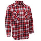 Darrahopens Fashion > Men's Fashion > Men's Shirts Men's 100% Cotton Flannelette Shirt Long Sleeve Plaid Check Flannel w Pockets, Crimson Knight Plaid, 2XL