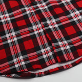 Darrahopens Fashion > Men's Fashion > Men's Shirts Men's 100% Cotton Flannelette Shirt Long Sleeve Plaid Check Flannel w Pockets, Crimson Knight Plaid, 2XL