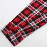 Darrahopens Fashion > Men's Fashion > Men's Shirts Men's 100% Cotton Flannelette Shirt Long Sleeve Plaid Check Flannel w Pockets, Crimson Knight Plaid, 2XL