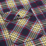 Darrahopens Fashion > Men's Fashion > Men's Shirts Men's 100% Cotton Flannelette Shirt Long Sleeve Plaid Check Flannel w Pockets, Golden Horizon Plaid, S